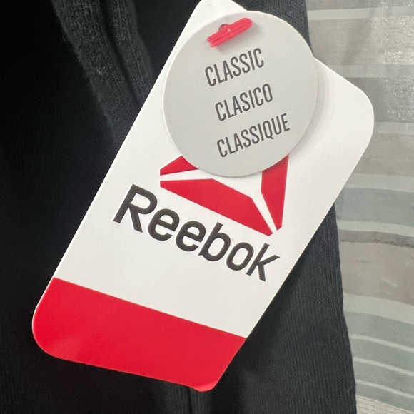 Reebok Classic Delta CVC Fleece Black Pullover Hoodie - Picture 8 of 12